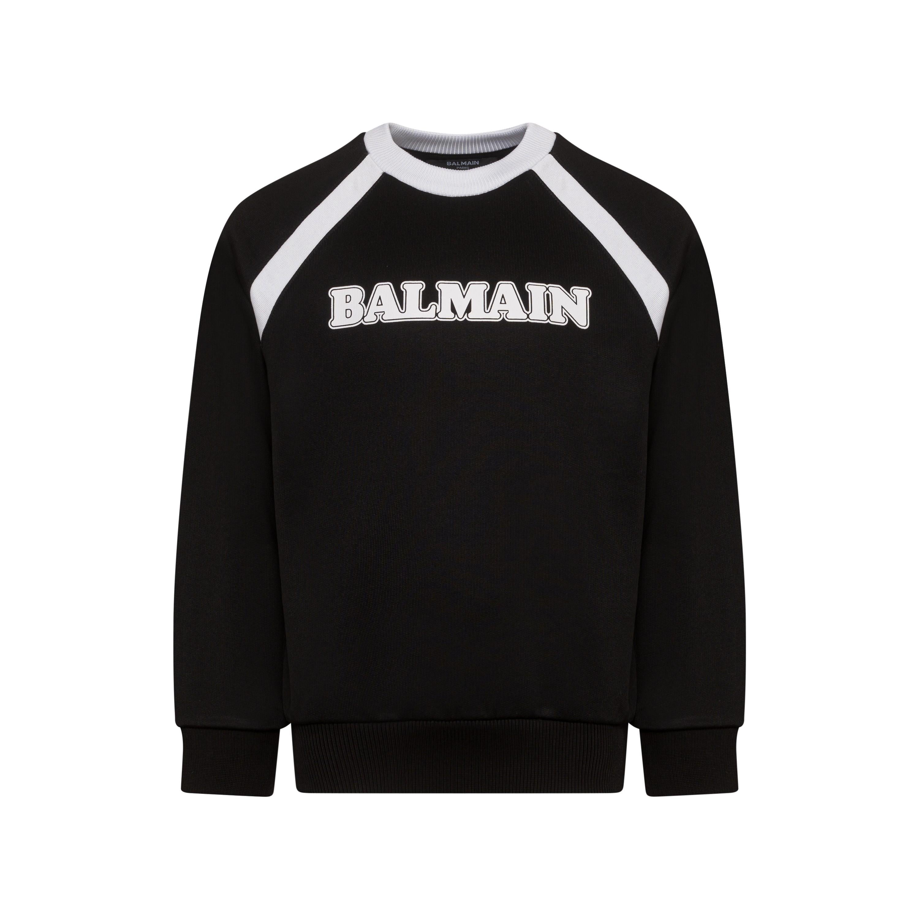Felpa con stampa BU4Q00 Z1869 930BC BALMAIN 