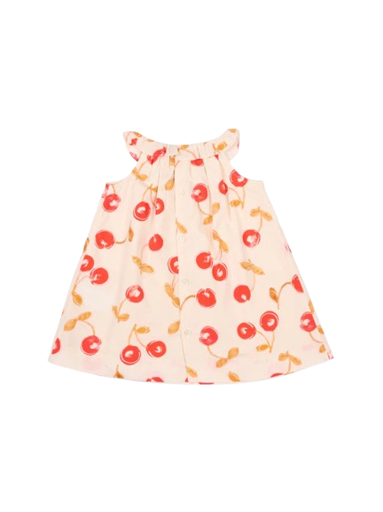 Vestito multicolor per neonata con stampa ciliegie S06XDRW00019 603A BONPOINT 