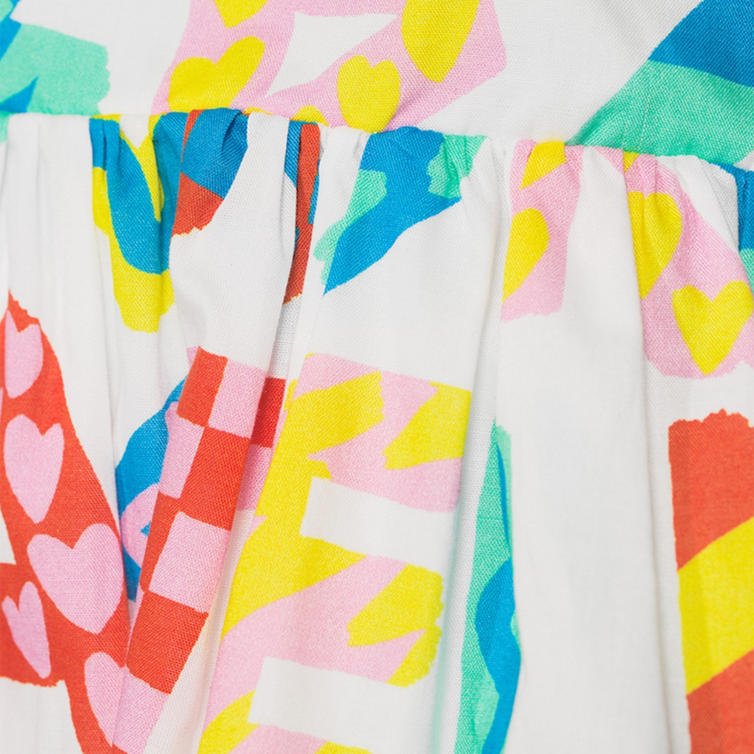 Abito in cotone con stampa Stella Rocks