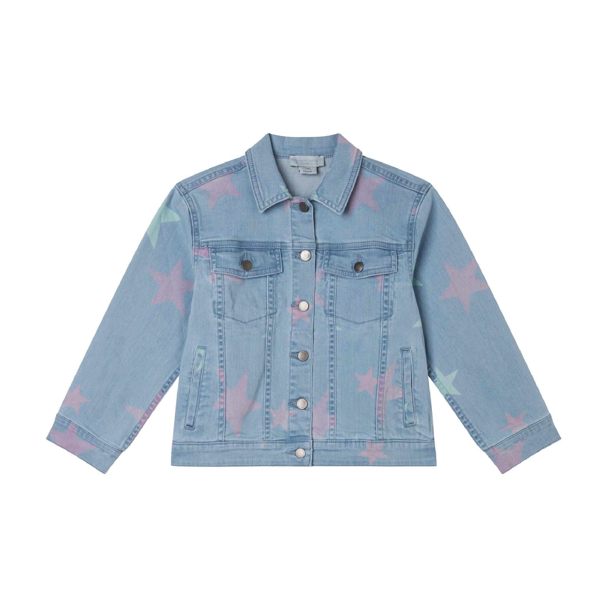 Giacca denim con stampa