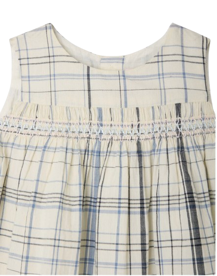 Abito Clothi a quadri con smock S06XDRW00011 315 BONPOINT 