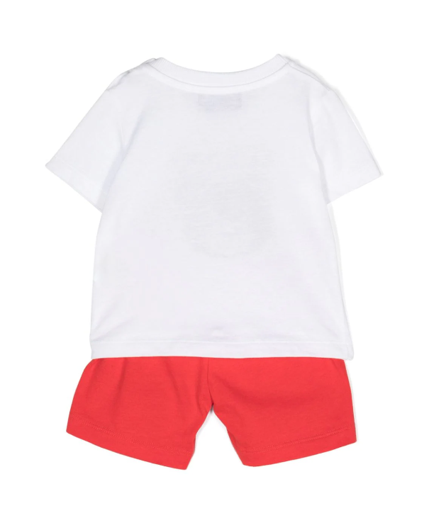 Completo  per neonato con Teddy Bear e logo MRG00M LAA02 82298 MOSCHINO 