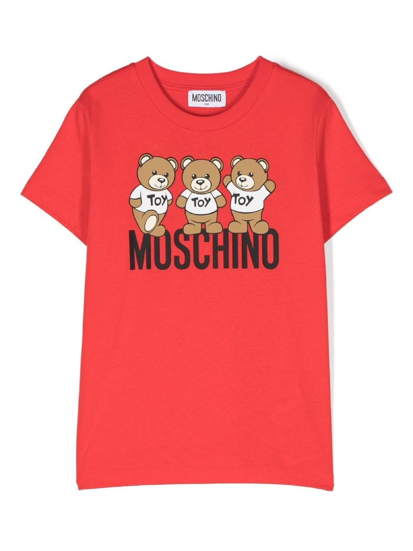 T-shirt con stampa Teddy Bear HVM03U LAA34 50109 MOSCHINO 