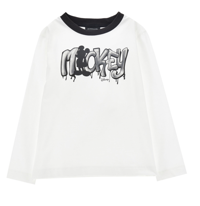 T-shirt jersey maniche lunghe Topolino
