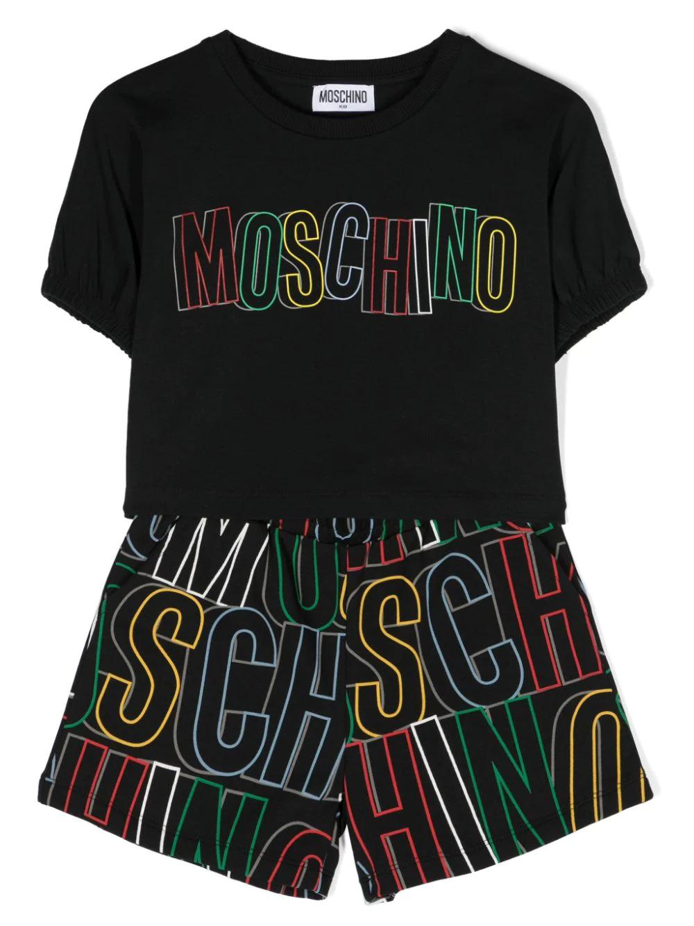 Completo bambina t-shirt e pantaloncini