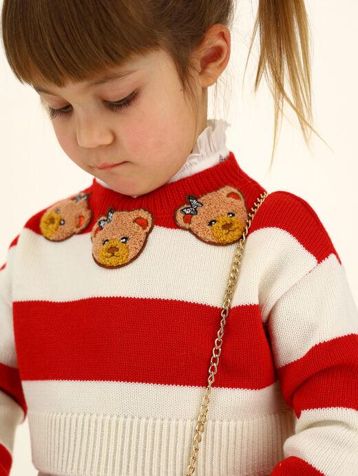 Pull cropped marinière