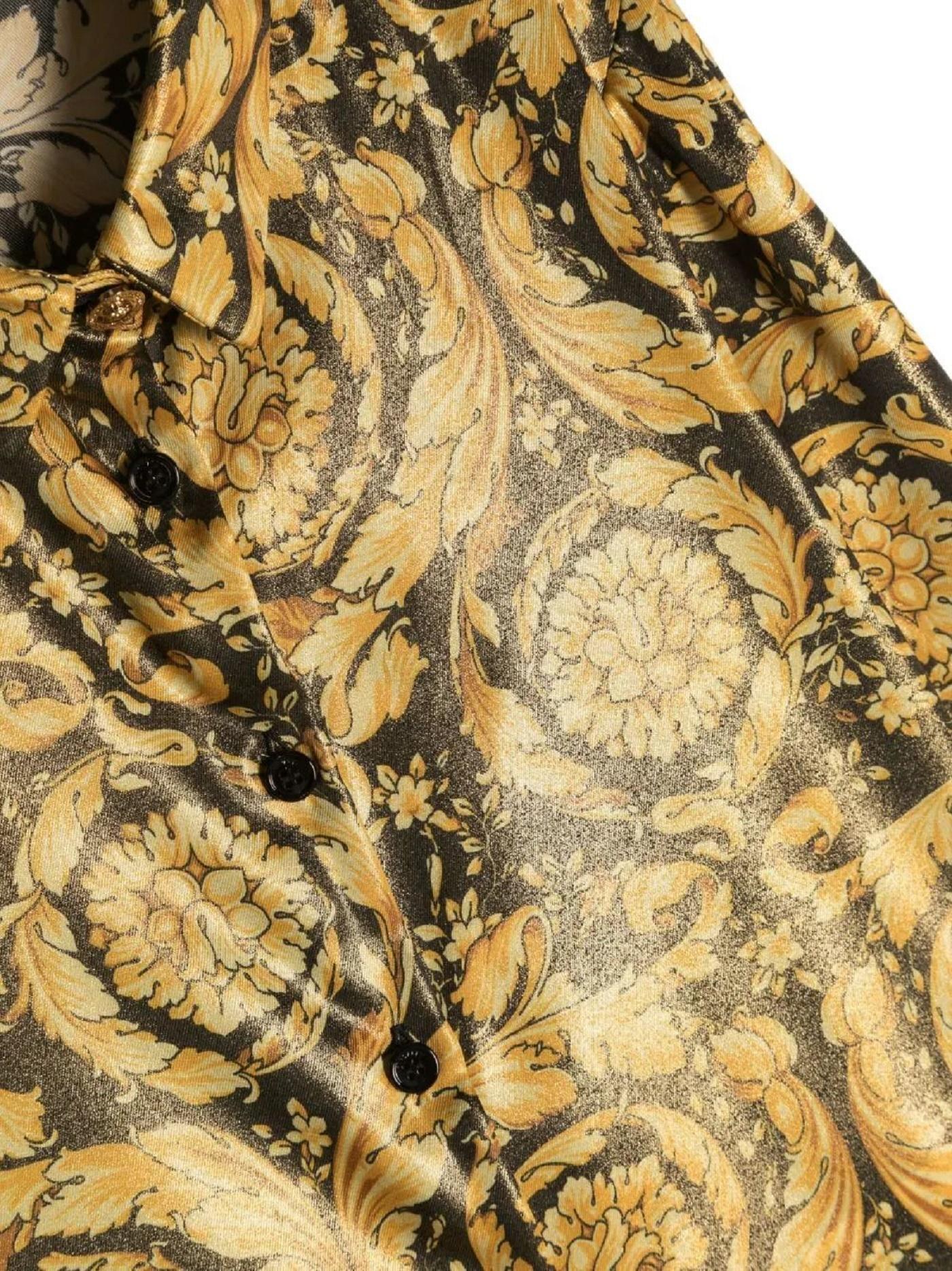 Camicia con stampa barocca