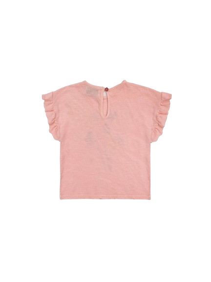 T-shirt con volant