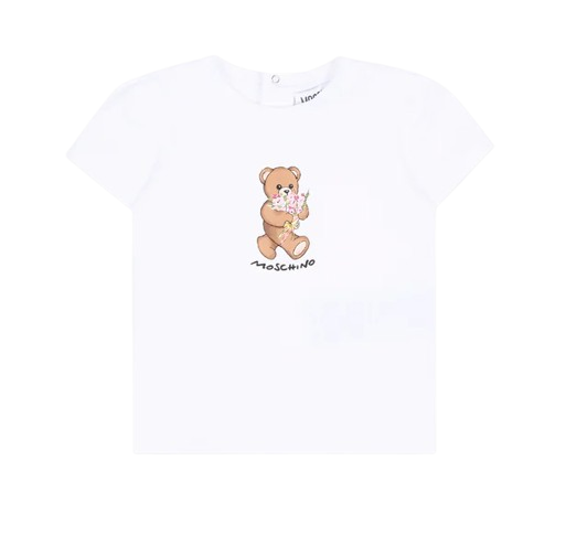 T-shirt per neonata MDM03N LAA02 10101 MOSCHINO 