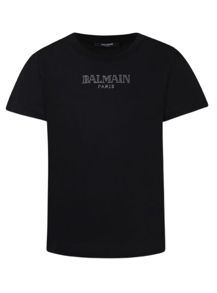 T-shirt nera con logo