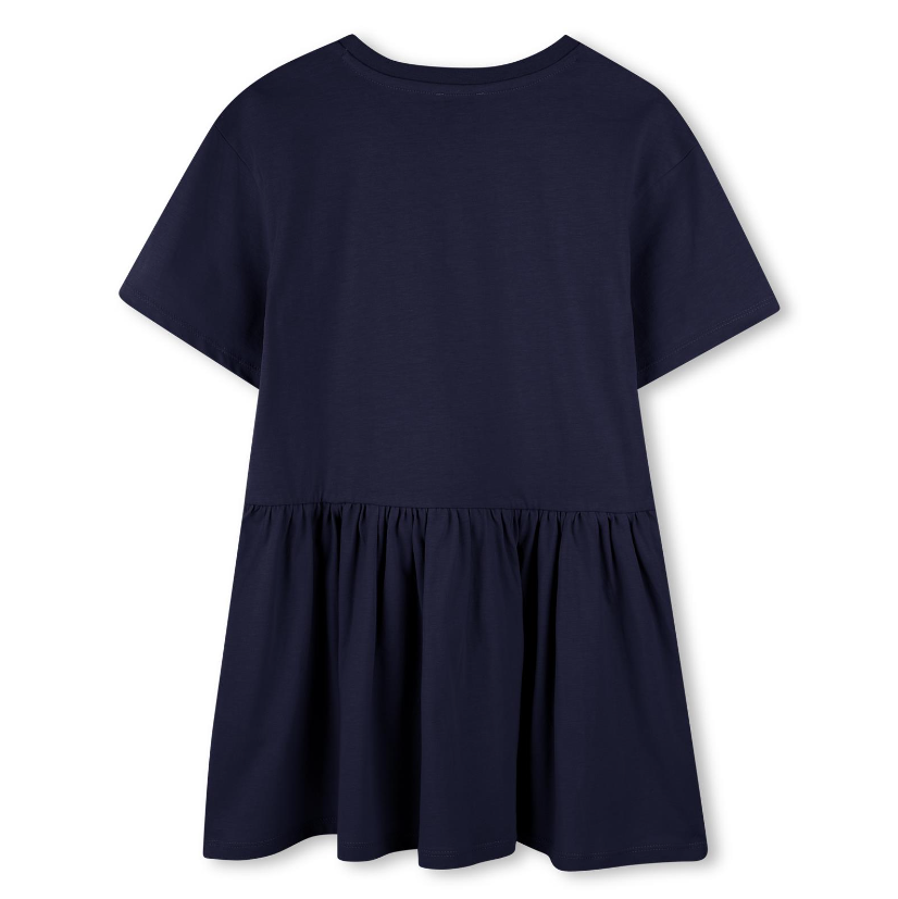 Abito blu navy con stampa