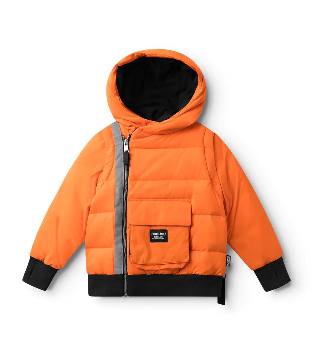 Piumino con maniche staccabili NU3984 ORANGE NUNUNU 
