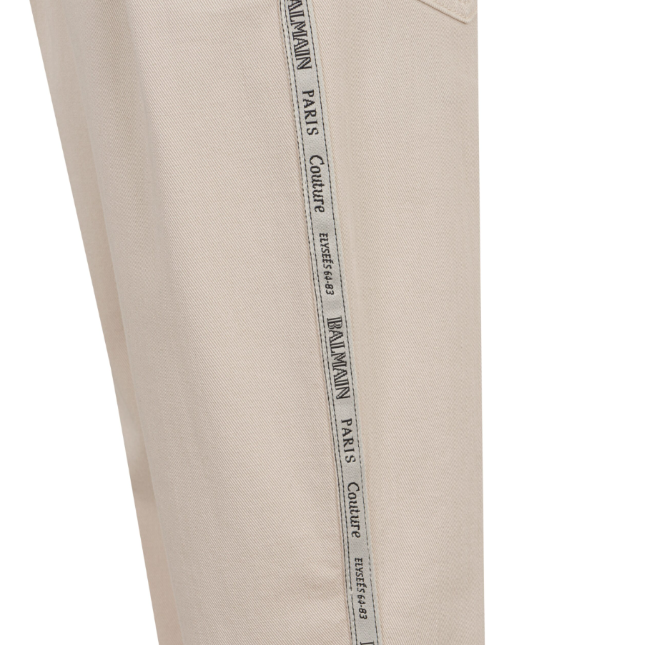 Pantalone con bando logo BX6B70 D0039 107AV BALMAIN 