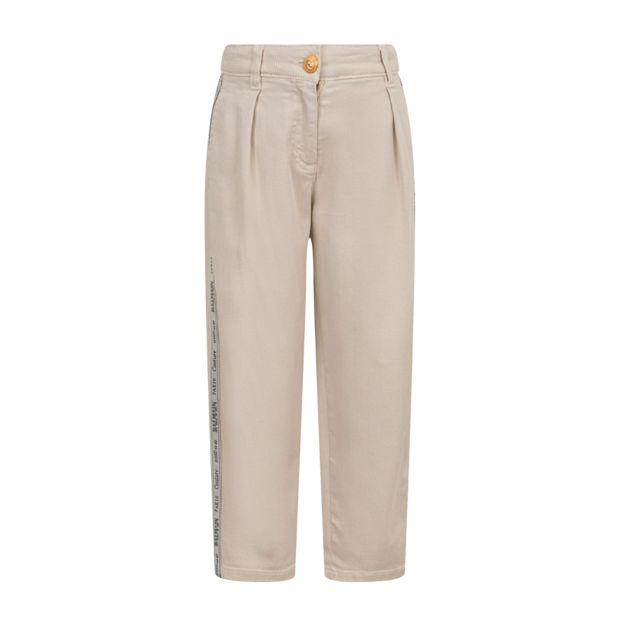Pantalone con bando logo BX6B70 D0039 107AV BALMAIN 