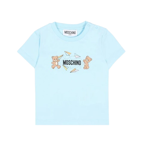 T-shirt per neonati MUM04M LAA01 40304 MOSCHINO 