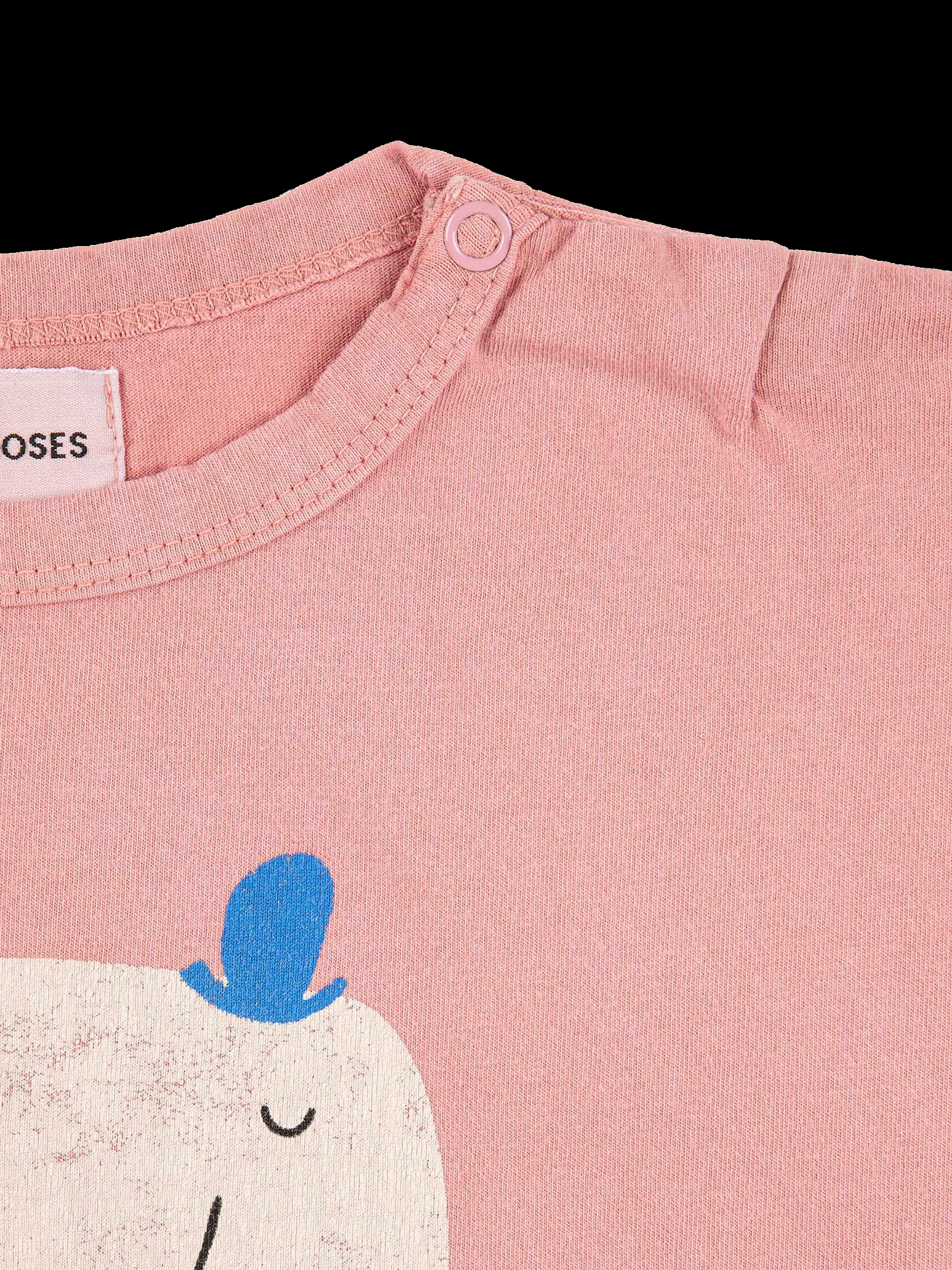 T-shirt The Elephant 223AB003 PINK BOBO CHOSES 