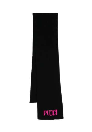 Jacquard logo scarf