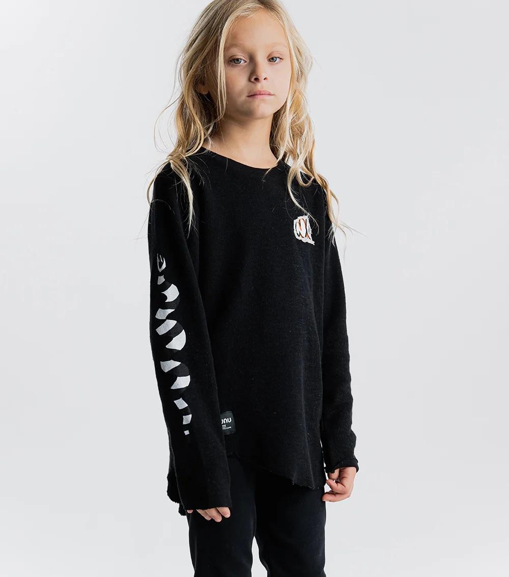 T-shirt con applicazioni NU3904 BLACK NUNUNU 
