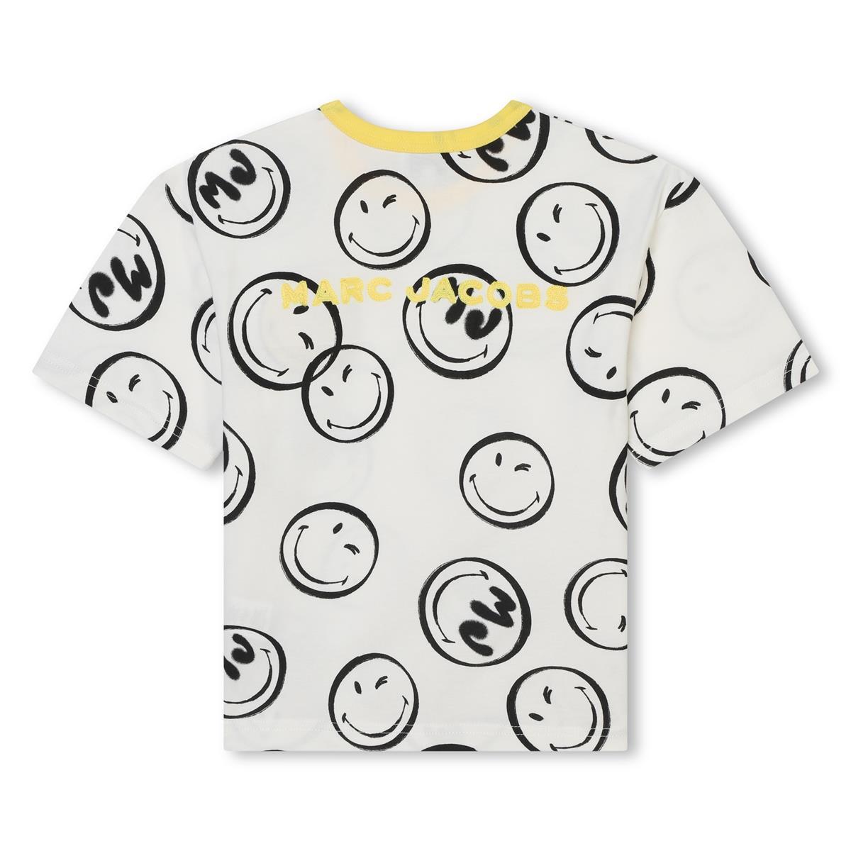 T-shirt stampata in cotone<BR/>