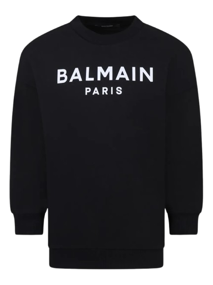 Felpa girocollo con logo BW4P70 Z1753 930BC BALMAIN 