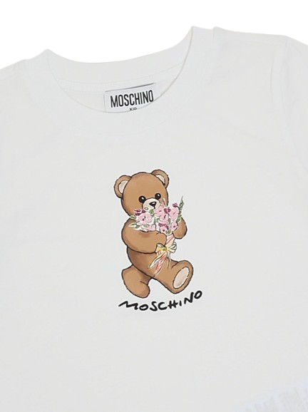 T-shirt per bambine HGM06K LAA02 10101 MOSCHINO 