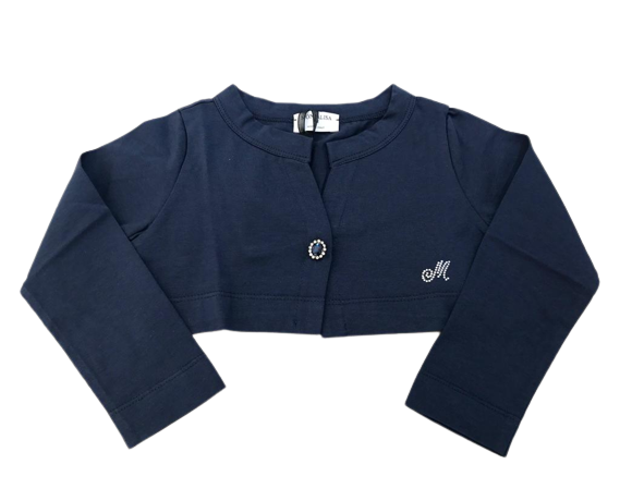 Cardigan crop a bottoni