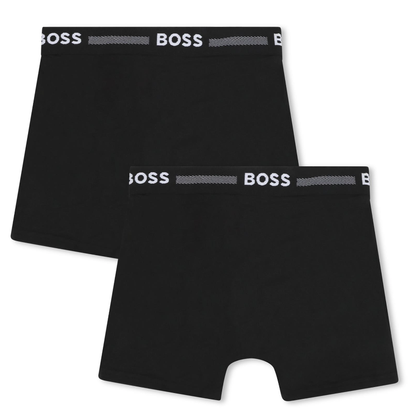 Set di boxer per bambino Boss Kidswear nero con banda logo