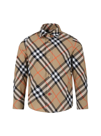 Camicia di cotone a quadri 8088966 B9368 BURBERRY 