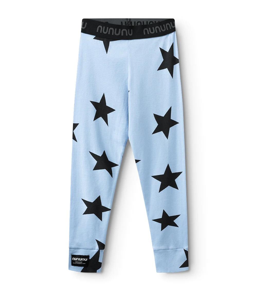 Leggings con stampa stelle NU3170 FOGGY BLUE NUNUNU 
