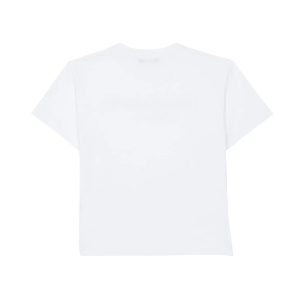 T-shirt con stampa BU8Q71 Z0082 100GL BALMAIN 
