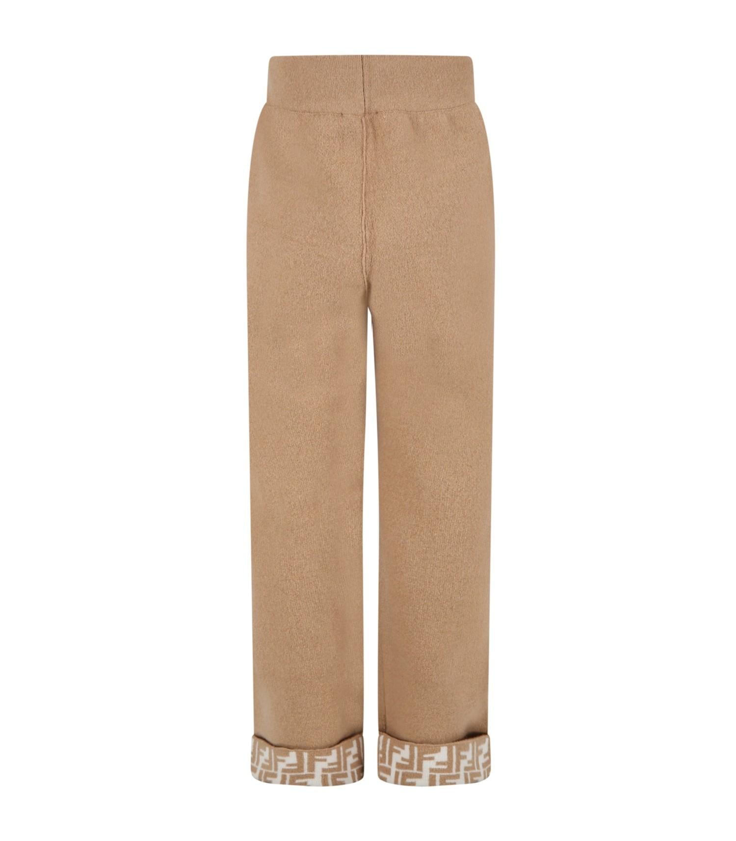 Pantaloni marroni bambina