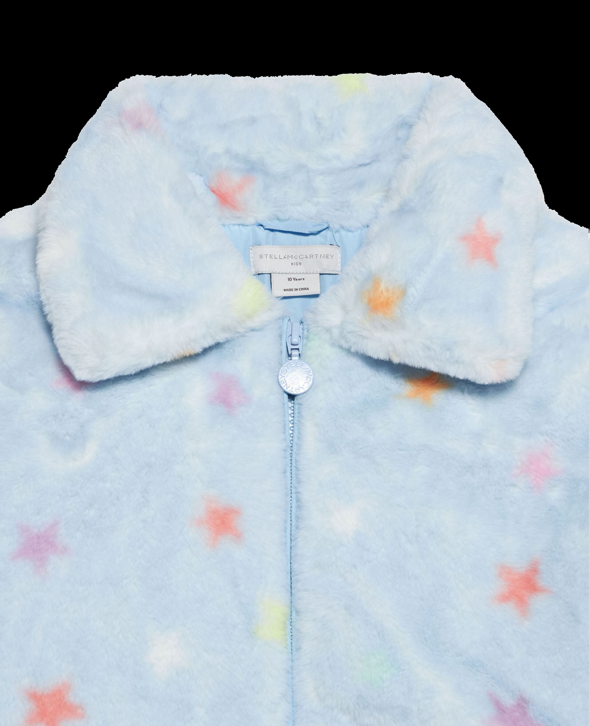 Giacca in shearling con stampa
