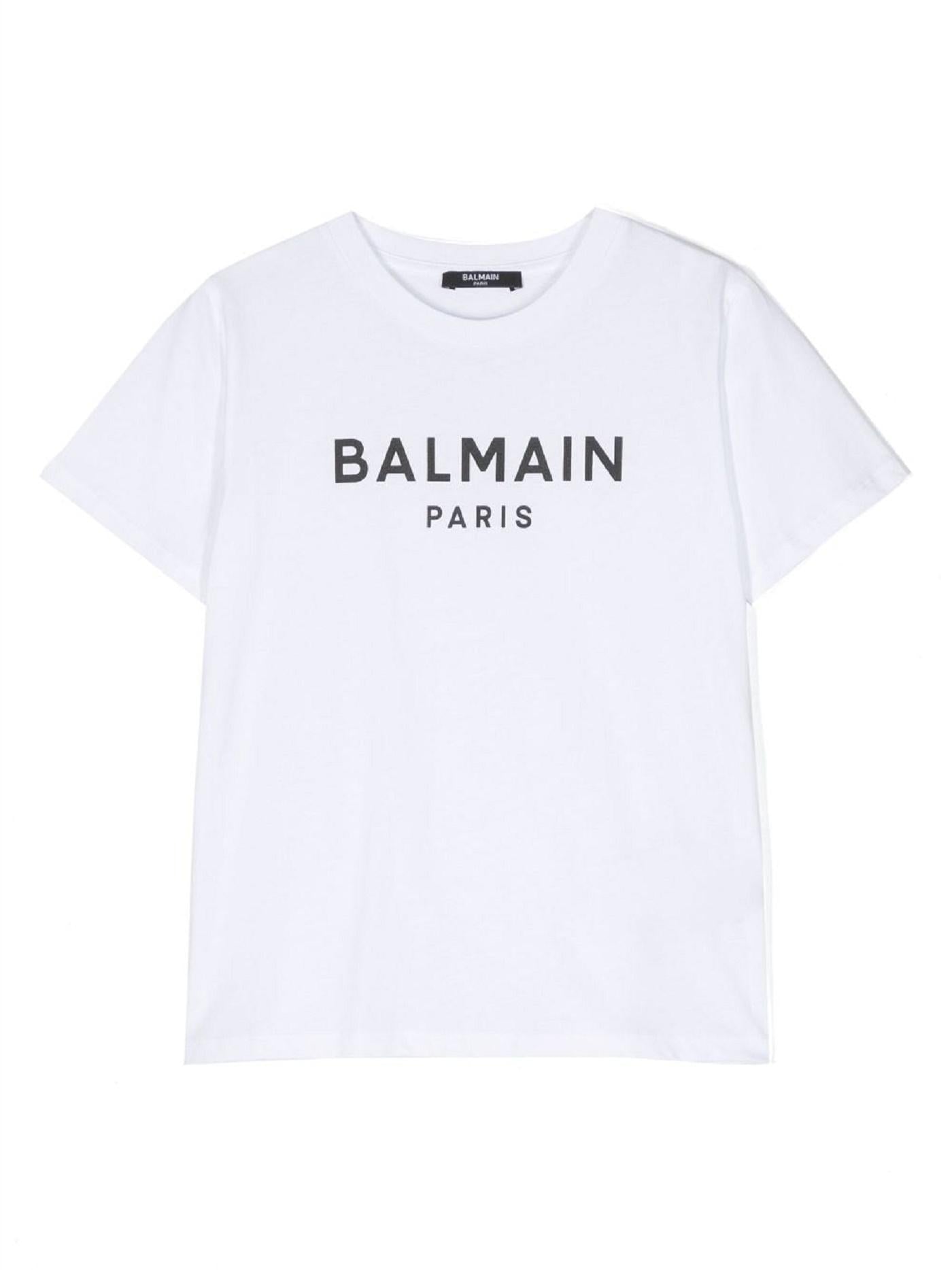 T-shirt con stampa BT8P41 Z0082 100NE BALMAIN 