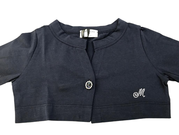 Cardigan crop a bottoni