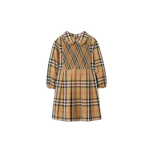 Vestito beige con check vintage 8108991 B9368 BURBERRY 
