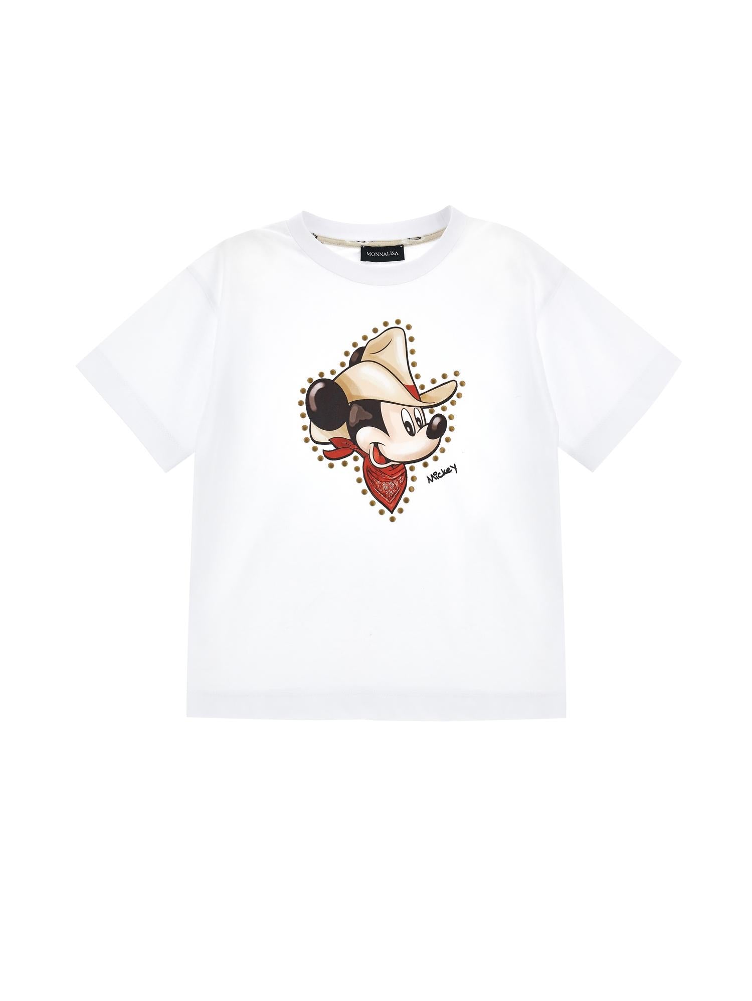 T-shirt jersey Mickey con bandana
