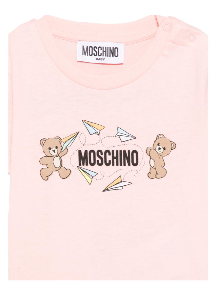 T-shirt per neonati MUM04M LAA01 50209 MOSCHINO 
