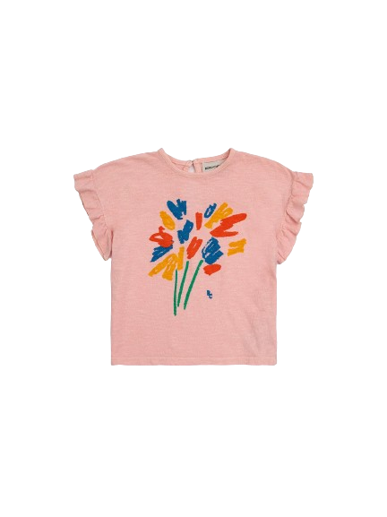 T-shirt con volant