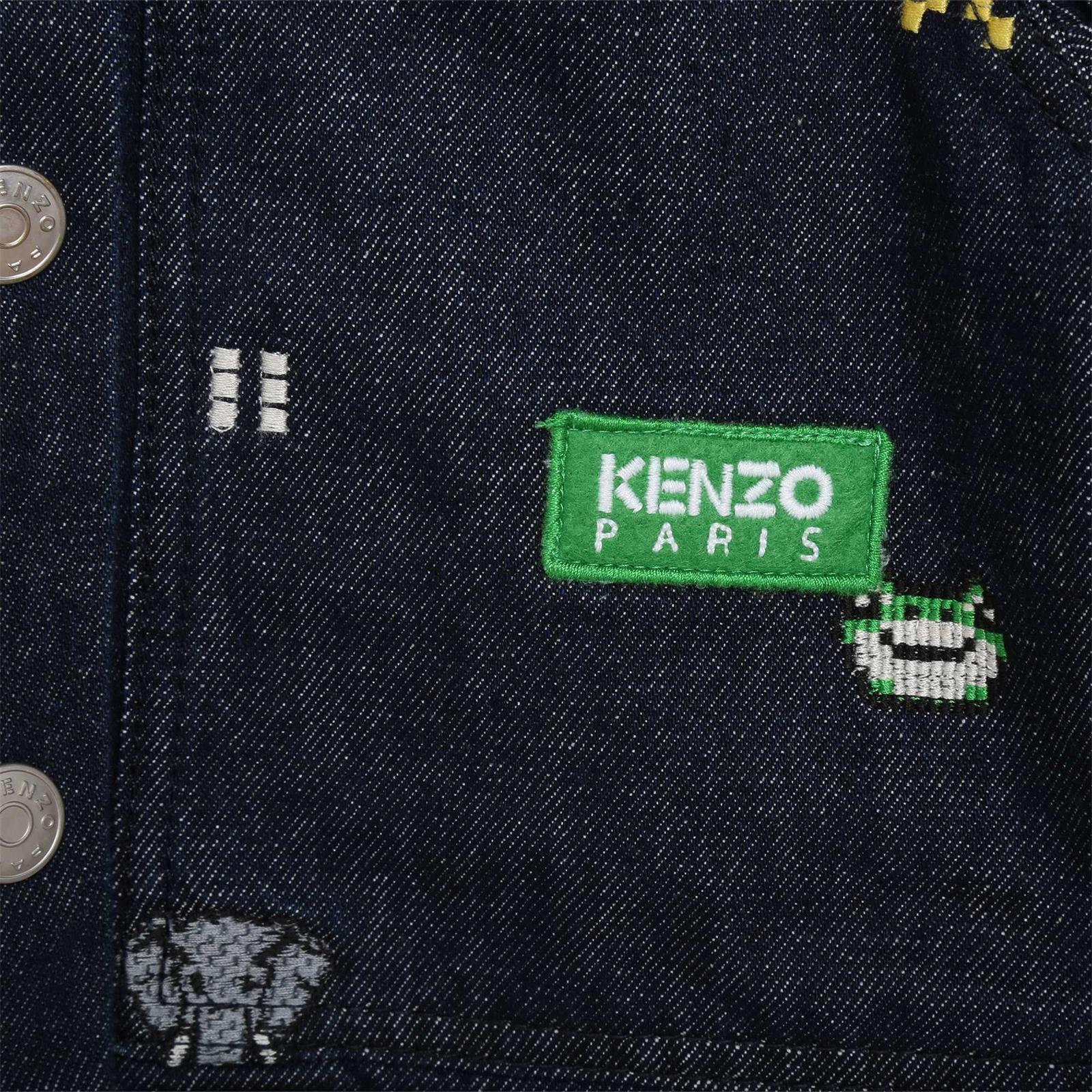 Giacca denim con ricamo