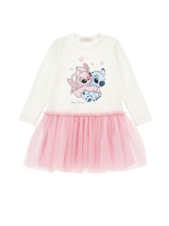 Vestito tulle Stich Disney 19F903 6013 0190 MONNALISA 