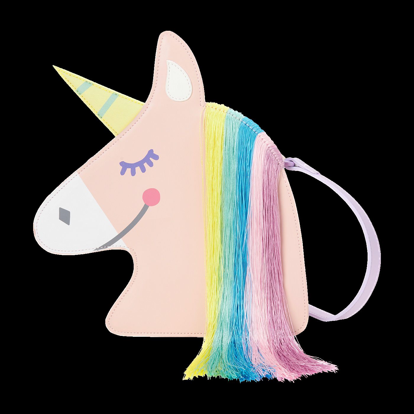 Borsa a spalla a forma di unicorno