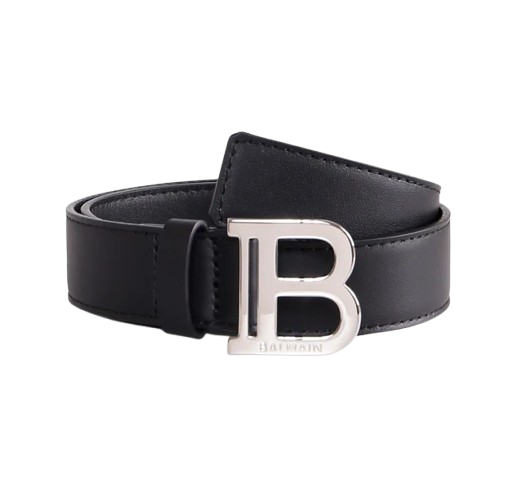 Cintura nera per bambini BX0P21 Z1371 930AG BALMAIN 