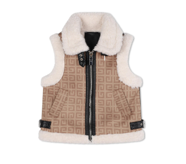 Gilet beige con motivo 4G