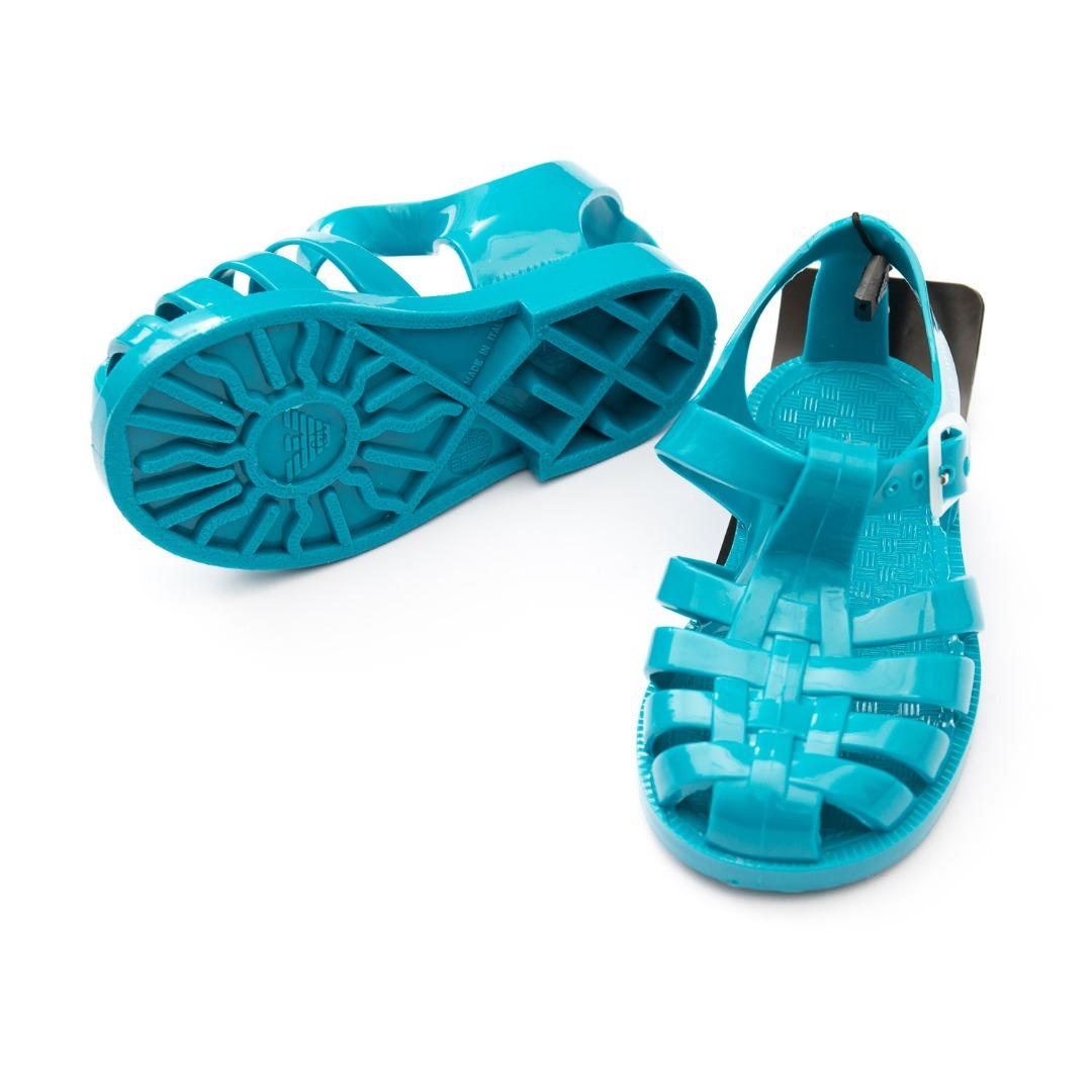 Sandali neonato celeste XMPS01 BLUE ARMANI JUNIOR 