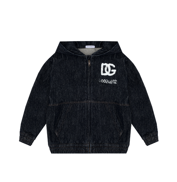 Giacca denim con stampa