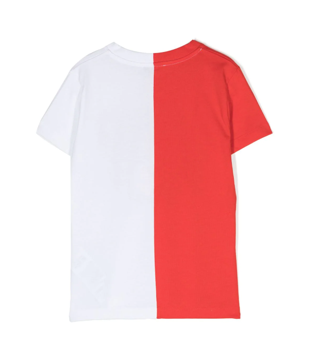 T-shirt bicolore Toy  logo HUM04I LAA02 50109 MOSCHINO 