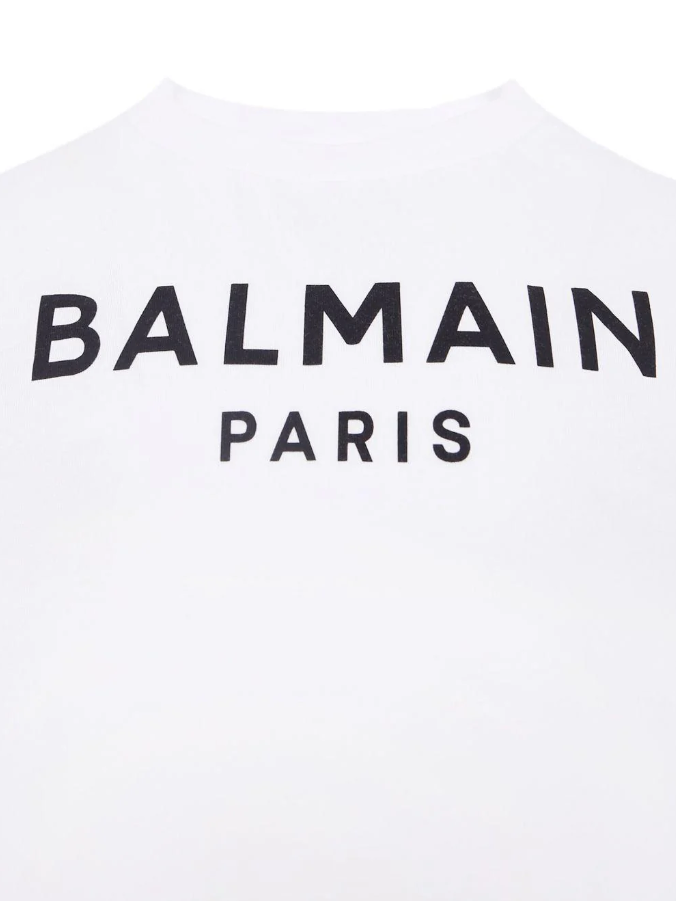 T-shirt con stampa per bambini BX8P01 Z3186 100NE BALMAIN 