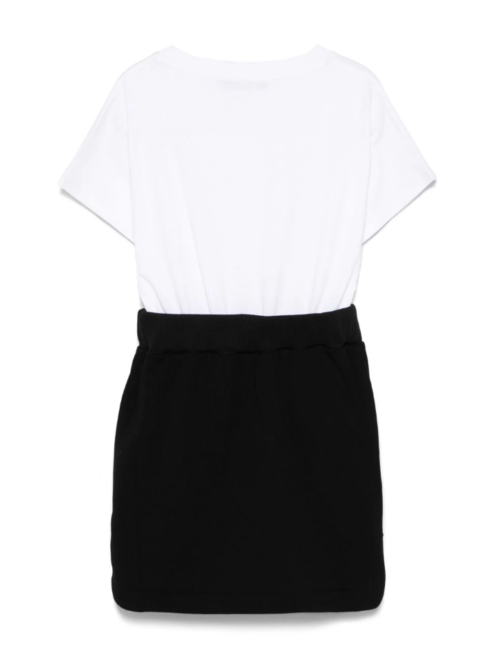 Abito per bambina Balmain Kids bianco e nero