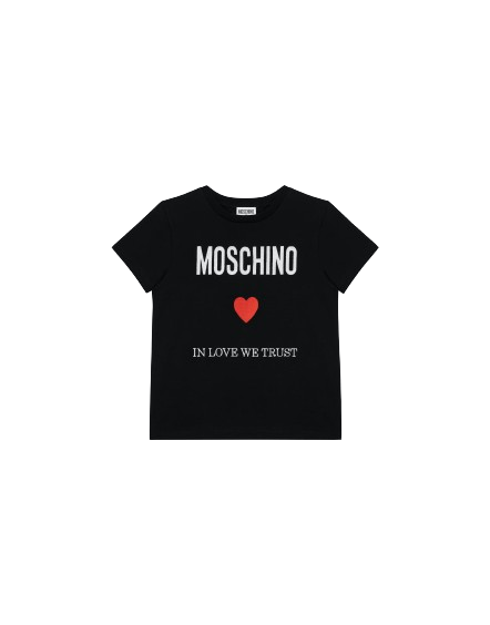 T-shirt con stampa HOM04K LAA22 60100 MOSCHINO 