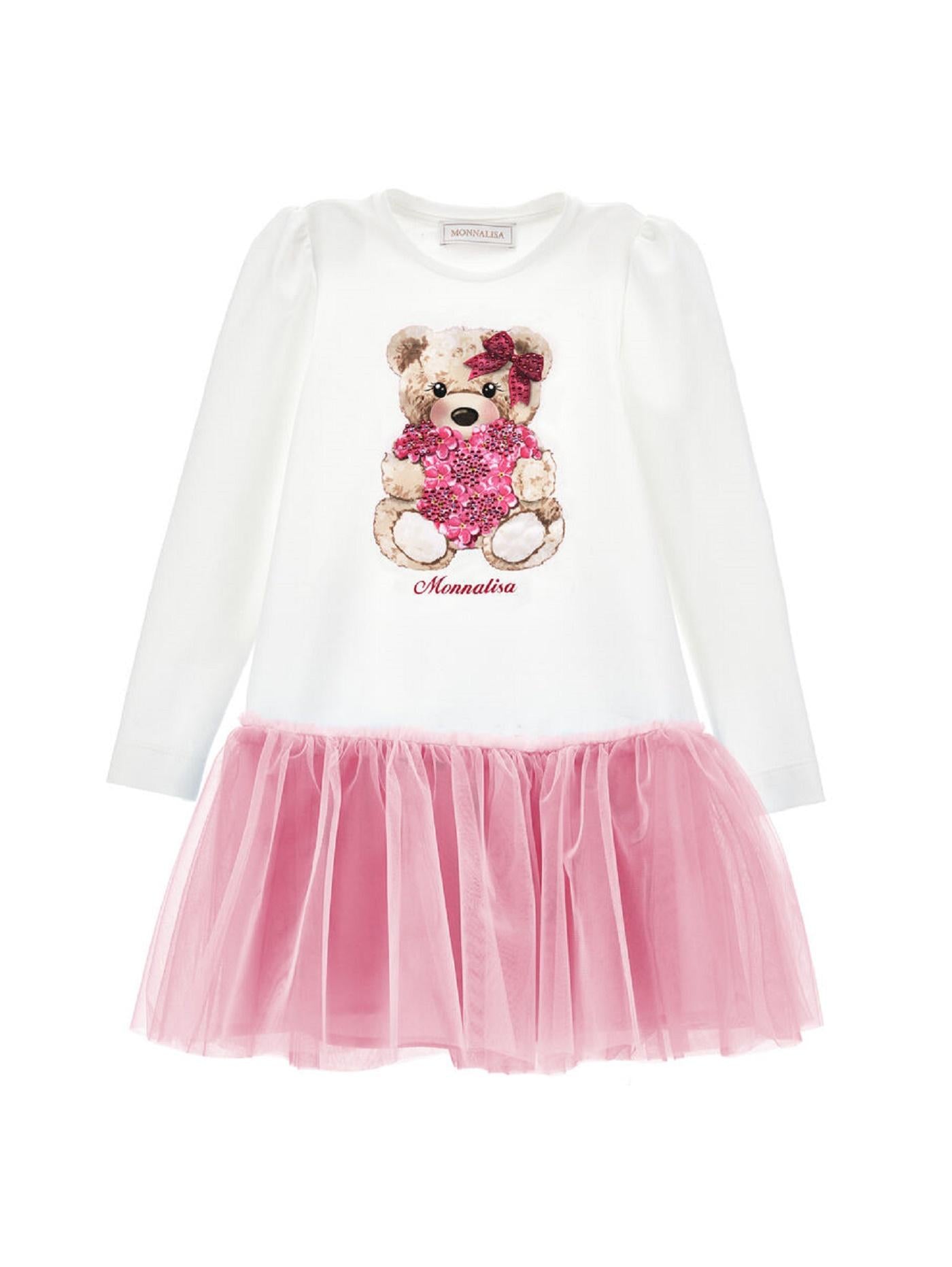 Abito a maniche lunghe con tulle